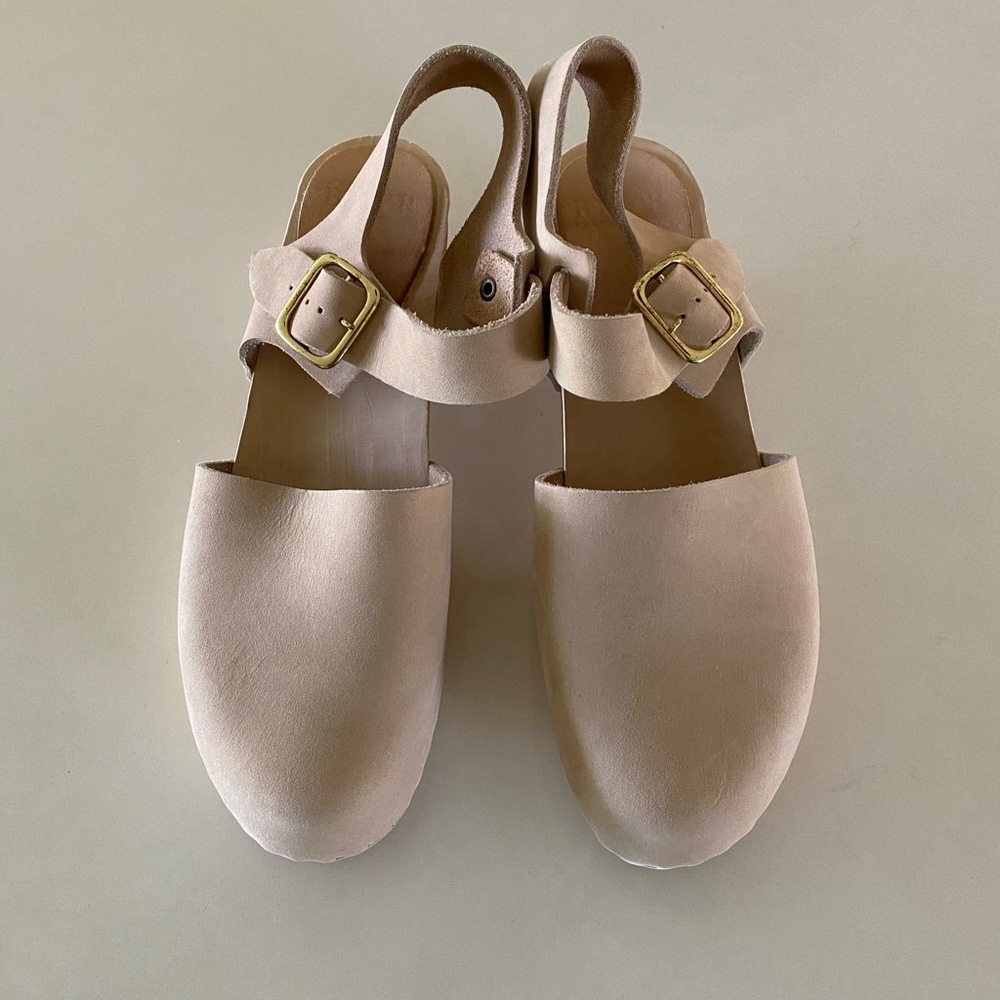 Bryr Emma Natural Leather Clogs